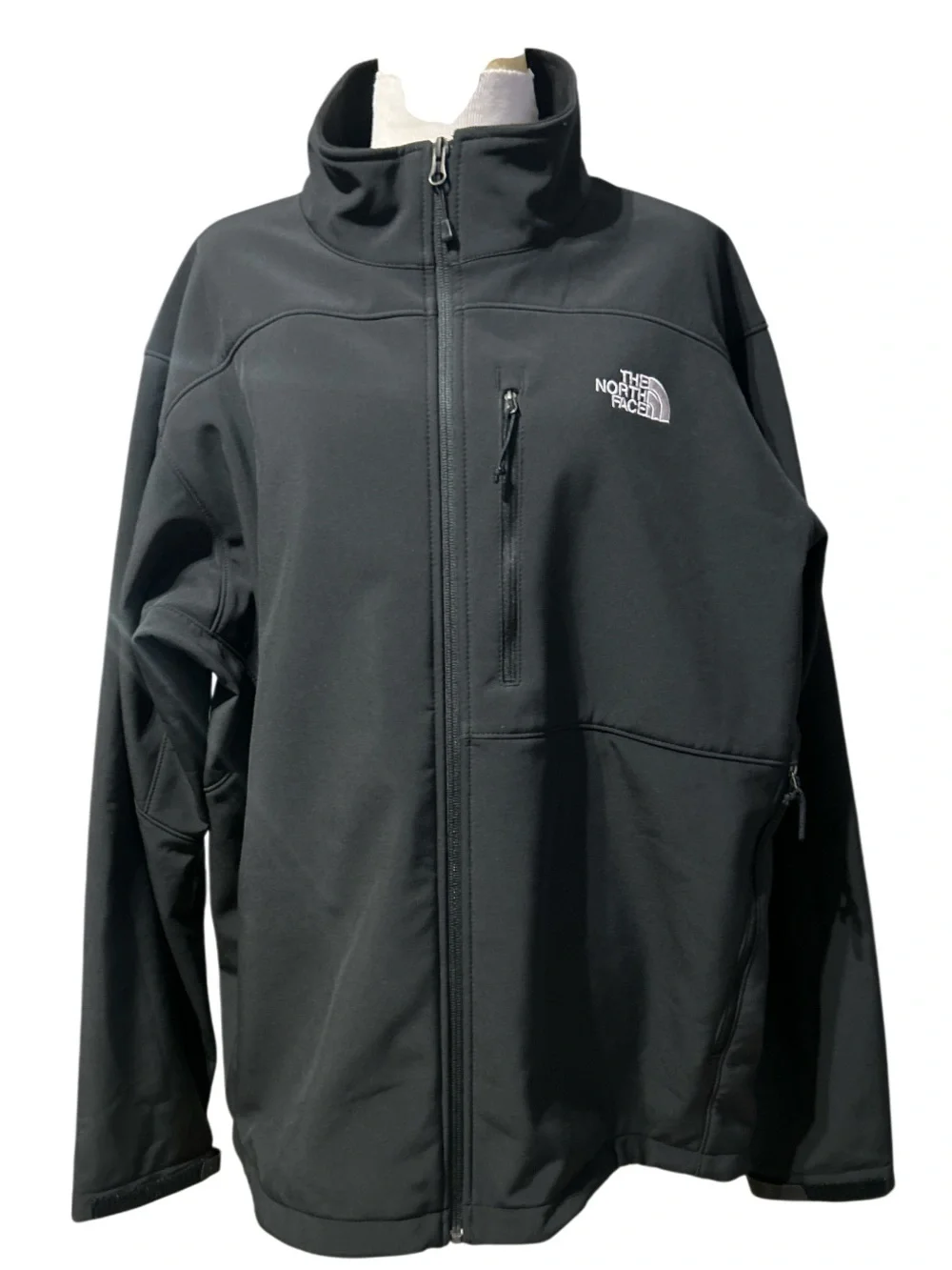 The North Face Men's Black Softshell Full-Zip Jacket XXL